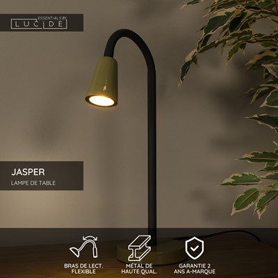 Lucide JASPER - Lampe de table - 1xGU10 - Vert | Essential